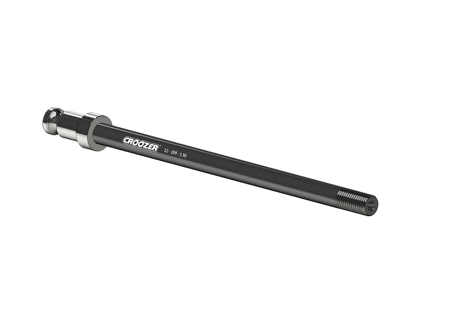 Thru Axle Hitch M12 for 209 mm axle length with 1.50 mm thread pitch, with socket N